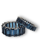 Load image into Gallery viewer, Blue London Topaz Baguette Eternity Band-Rings-Gretchen Ventura
