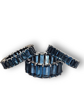 Load image into Gallery viewer, Blue London Topaz Baguette Eternity Band-Rings-Gretchen Ventura
